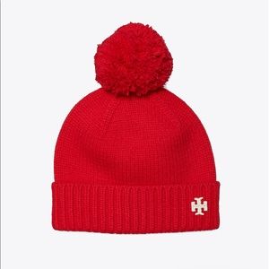 Tory Burch Merino Pom-Pom Hat
